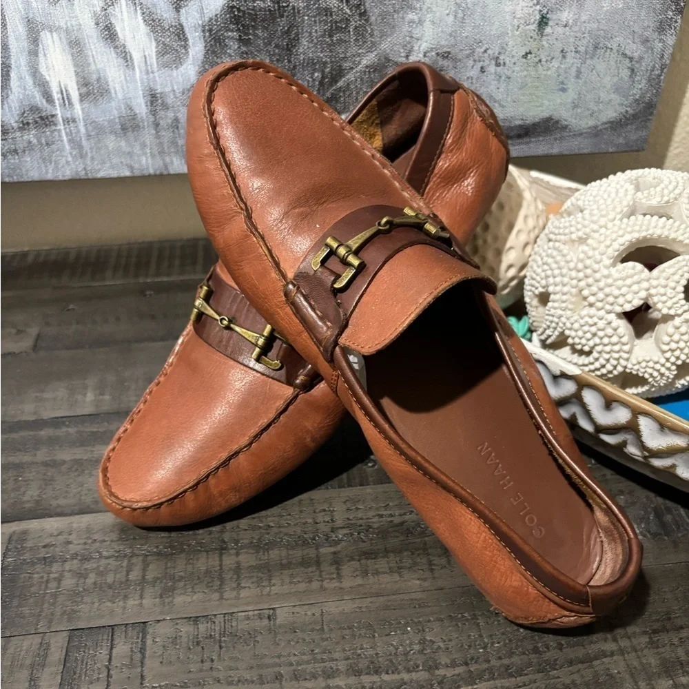 Cole Haan Somerset Link Bit Loafer Woodbury Style Mens Size 10.5  C25979 Leather